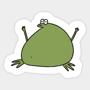 Cartoon frog Sticker